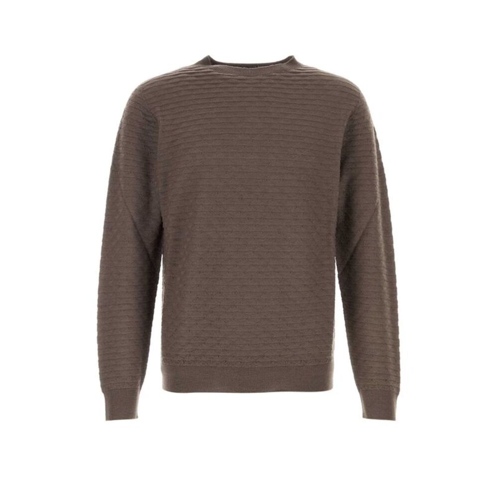 Giorgio Armani Men Brown Wool Sweater
